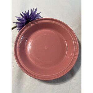 Vintage Homer Laughlin Fiesta Rose 10-Inch Pie Plate Lead-Free Made In USA